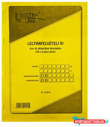 VECTRALINE Nyomtatvány leltárfelviteli ív áru- és göngyöleg felvételére VECTRALINE A/4 álló 50x3 lapos