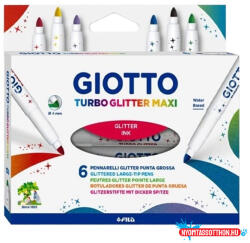GIOTTO Filctoll GIOTTO Turbo Maxi csillámos 6 darabos