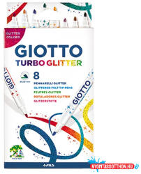 GIOTTO Filctoll GIOTTO Turbo Glitter csillámos 8 darabos