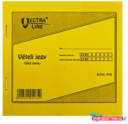 VECTRALINE Nyomtatvány vételi jegy VECTRALINE 50x2 lapos
