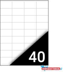 Fortuna Etikett FORTUNA 52, 5x29, 7mm univerzális 4000 címke/doboz 100 ív/doboz