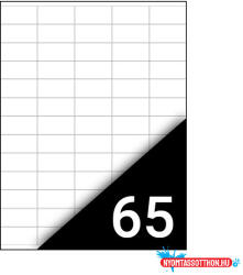 Fortuna Etikett FORTUNA 38x21, 2mm univerzális 6500 címke/doboz 100 ív/doboz