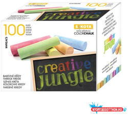 Creative Jungle Táblakréta CREATIVE JUNGLE színes kerek 100 darabos