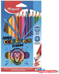 Maped Színes ceruza MAPED Jumbo Color Peps Strong háromszögletű 12 darabos