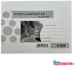  Nyomtatvány útnyilvántartás A/5 fekvő 50 lapos - nyomtassotthon