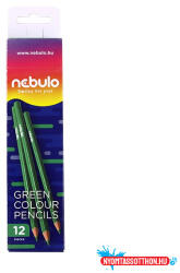Nebulo Színes ceruza NEBULO háromszögletű zöld