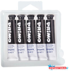 Primo Tempera PRIMO fekete 12 ml 5 darabos