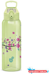 Ars Una Kulacs duplafalú ARS UNA 3D műanyag BPA-mentes 700 ml Snow Flower-Green