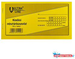 VECTRALINE Nyomtatvány kiadási pénztárbizonylat VECTRALINE fekvő 25x2 lapos