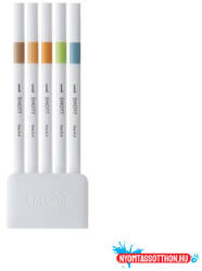 uni Tűfilc UNI EMOTT 5 darabos 0, 4mm (bézs, világosnarancs, élénk sárga, világoszöld, saxe kék)