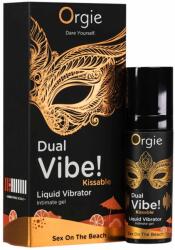 Orgie Lichid stimulator cu efect vibrator Orgie Dual Vibe! Sex on the Beach, aromat, 15 ml (69-17328)