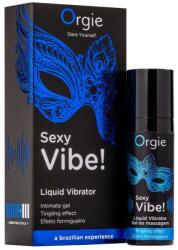 Orgie Gel intim stimulator cu efect vibrator Orgie Sexy Vibe! Liquid Vibrator, 15 ml (69-21197)