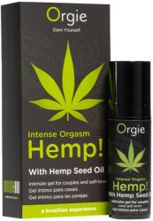 Orgie Gel intim stimulator Orgie Hemp! Intense Orgasm, ulei de cânepă, efect vibrator, 15 ml (69-51393)