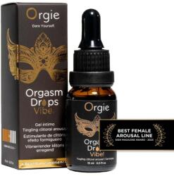 Orgie Picături stimulatoare pentru clitoris Orgie Orgasm Drops Vibe! , aromă de piersică, 15 ml (69-51652)