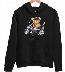 JHK Motoros Pulóver Motorosoknak Unisex Mackó Ajándék Karácsonyra Születésnapra M