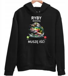 JHK Ajándék Horgászoknak unisex Horgász Kapucnis Pulóver méret XXL