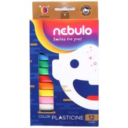 Nebulo Nebulo: set plastilină colorată 12 bucăți 200g (NSZGY-12-200)