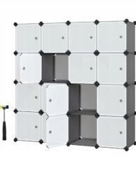 SONGMICS Cipősszekrény Songmics 123 x 123 x 31 cm szürke árnyalatok (LPC443G01)