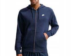 Nike Férfi pulóver Nike Club FN3861-451 cipzáras, kapucnis, pamut, sötétkék (FN3861-451)