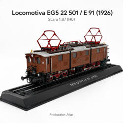ATLAS Macheta statica locomotiva EG5 22 501 E 91 1926, scara 1: 87 H0, Atlas (2968) Locomotiva