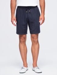 Ombre Clothing Мъжки вискозно-ленени шорти REGULAR FIT с райета - тъмносин V2 OM-SRCS-0208 Ombre Clothing Ombre Clothing | Cherven | МЪЖЕ | S