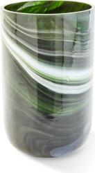 Polspotten Vază de sticlă Marbled 30 cm, verde (140-205-490)