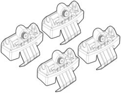 Nordrive Kit montaj bare transversale C258 pentru DS DS4 si DS N°4, 4 piese (N21258)