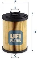 UFI Filtru, sistem hidraulic primar UFI 83.075. 00 (83.075.00)