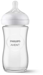 Philips Biberon din sticlă Philips AVENT Natural Response SCY933/01, 240ml (SCY933/01)