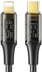 Mcdodo Amber sorozatú gyorstöltő kábel, Type-C - Lightning, 36 W, 1, 2 m, fekete (CA-1590)