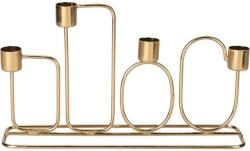Home Styling Collection Gyertyatartó 4 karral, 27 x 16 cm, arany (a98806260)