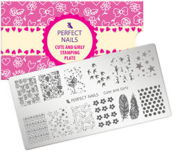 Perfect Nails Körömnyomda Lemez - Cute & Girly