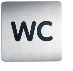 Durable WC piktogram, 150 x 150 mm, ezüst