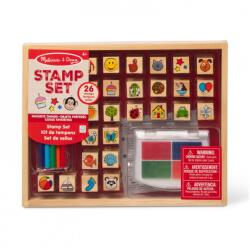 Melissa & Doug Lemn ștampile motive preferate 26 bucăți (6076131)