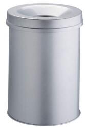 DURABLE SAFE oltófedeles szemétgyűjtő edény, ovális, 30 l, szürke