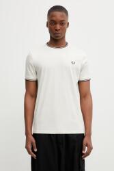Fred Perry férfi pamut póló - bézs L - answear - 17 990 Ft