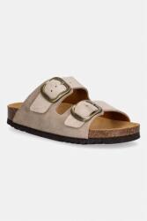 Scholl papucs velúrból NOELLE - bézs Női 37 - answear - 23 990 Ft