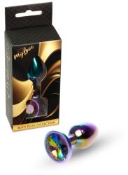 MyLove Plug anal MyLove Toys Jewellery Multicolour, oțel inoxidabil, bază cu diamant decorativ (64-00116ML)