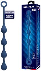 Mr. Play Bile anale graduale MR. Play Waterdrop, silicon, inel de extragere, mărimea M, 33, 5 cm (BI-040228-MR)