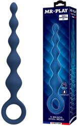 Mr. Play Bile anale MR. Play 5 Beads, 5 bile graduale, silicon, impermeabile, 20, 4 cm (BI-040235-MR)