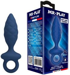 Mr. Play Plug anal cu inel de extragere MR. Play, silicon, impermeabil, mărimea S (BI-040216-MR)