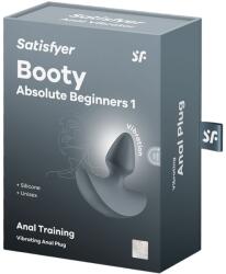 Satisfyer Plug anal cu vibrații Satisfyer Booty Absolute Beginners 1, silicon, IPX7, albastru închis (73-4045023)