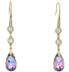 Xuping Függő fülbevaló aranyozott Swarovski Vitrail Light Crystal Acél 316 L (90045)