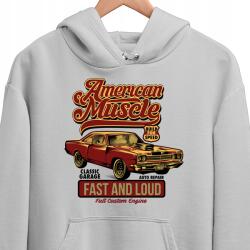 JHK Klasszikus Amerikai Vintage Autós Pulóver Unisex