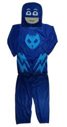 DEPOX Costum Eroi in Pijamale, PJ Masks, pentru copii, Pisoi Connor, albastru, 7-9 ani, 120-130 cm (2224) Costum bal mascat copii