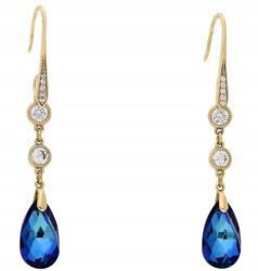 Xuping Függő fülbevaló aranyozott Swarovski Sapphire Crystal Acél 316 L (90044)