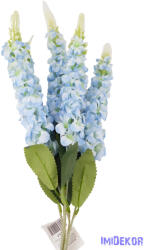  Szarkaláb 5 ágú selyem csokor 57cm - Kék
