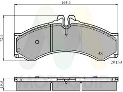 MOTAQUIP Set placute frana fata MOTAQUIP LVXL989 (LVXL989)