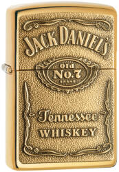 Zippo brichetă ZIPPO - Jack Daniel’s® - Label - Brass Emblem - 24146 Bricheta