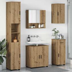 vidaXL Set de mobilier pentru baie 5 buc. Stejar Artizanal GartenMobel Dekor (3393002)